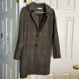 EUC Avec Les Filles Plaid Coat, Size M